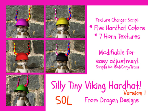 Tiny Silly Viking Hardhat - Version 1