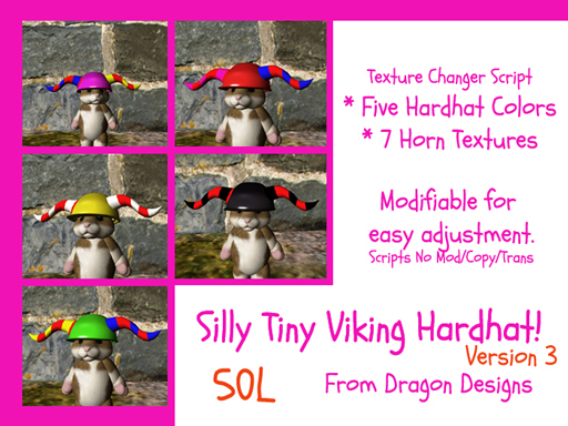 Tiny Silly Viking Hardhat - Version 3