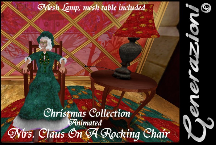 Mrs. Claus On A Rocking Chair