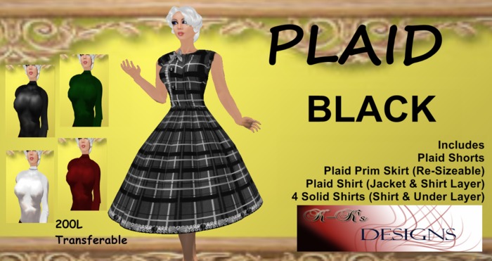 Plaid Black