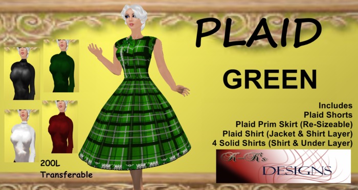 Plaid Green