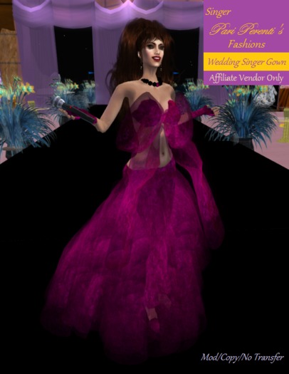 *FRANCHISE AFFILIATE VENDOR* :: 50% COMMISSION :: Sell Wedding Singer Gown by Singer Pari Perenti's Fashions