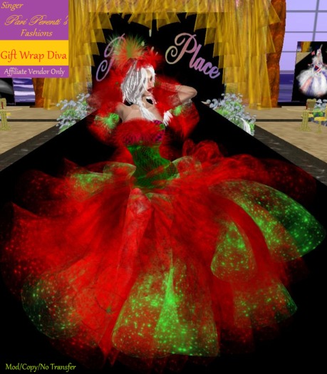 *FRANCHISE AFFILIATE VENDOR* :: 50% COMMISSION :: Sell the Gift Wrap Diva Gown by Singer Pari Perenti's Fashions
