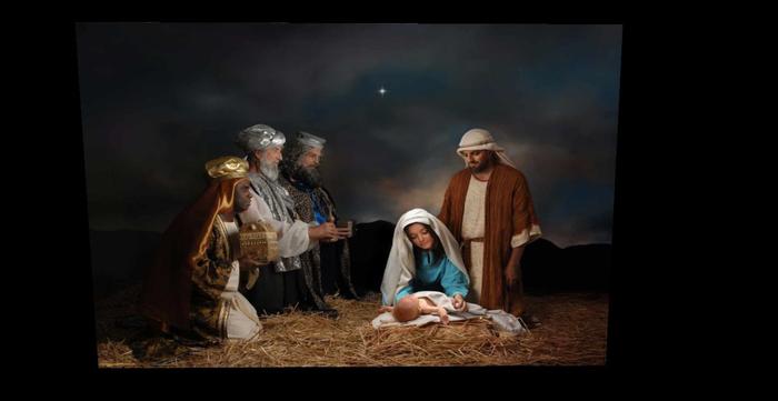 Nativity scene fulkl perm xmas texture