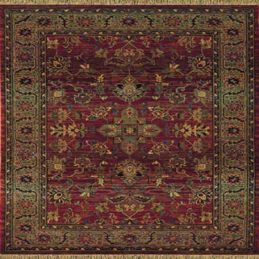 Red antique worn Rug