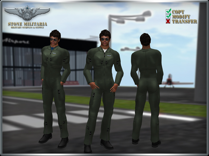 SMS Milspec Flightsuit (male) - OD Green