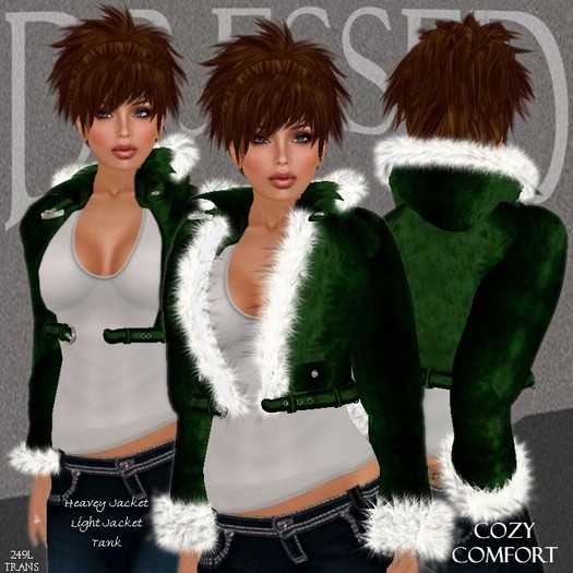 ::DBL:: Cozy Comfort Jacket ~ Green