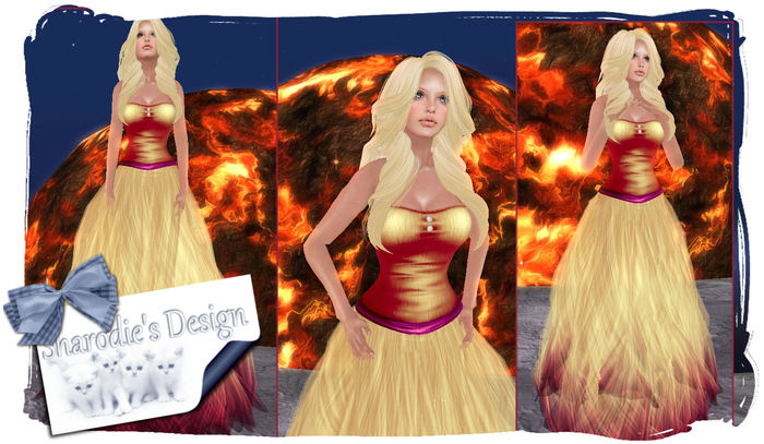 ~*~Shar's Gowns~*~Cleo Fire