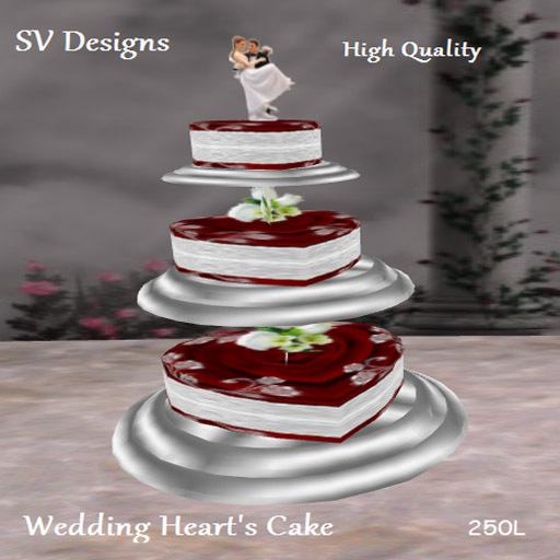Wedding Heart's Cake