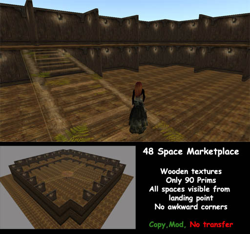 Skybox Market 7 - Wooden Marketplace - 48 places