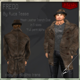 Mens mesh trench coat
