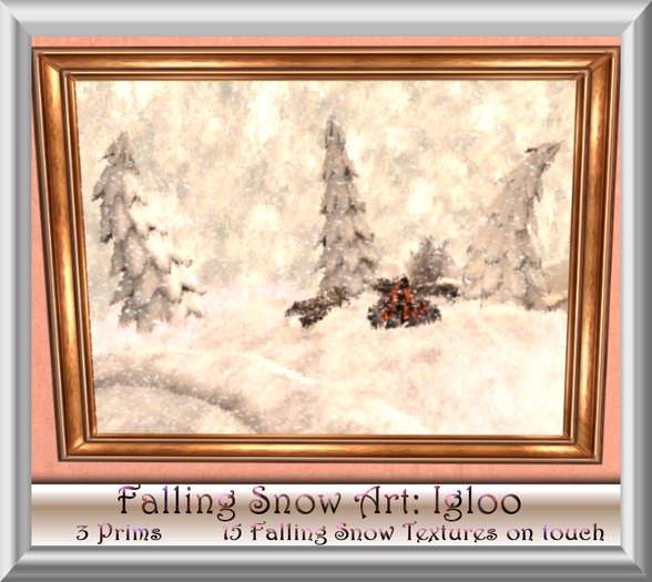 Falling Snow Art: Igloo