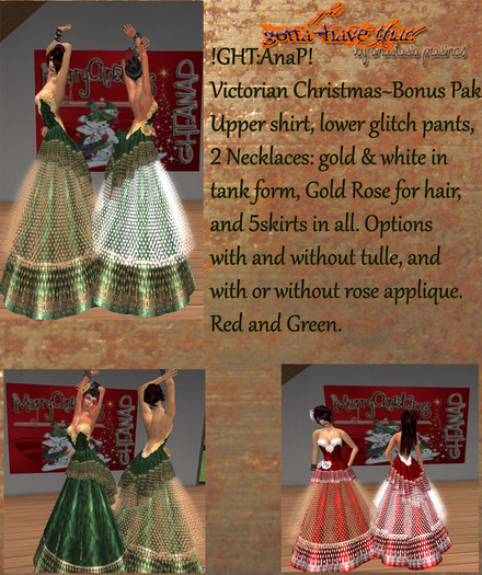 !GHT:AnaP! VICTORIAN CHRISTMAS-BONUS PACK GB