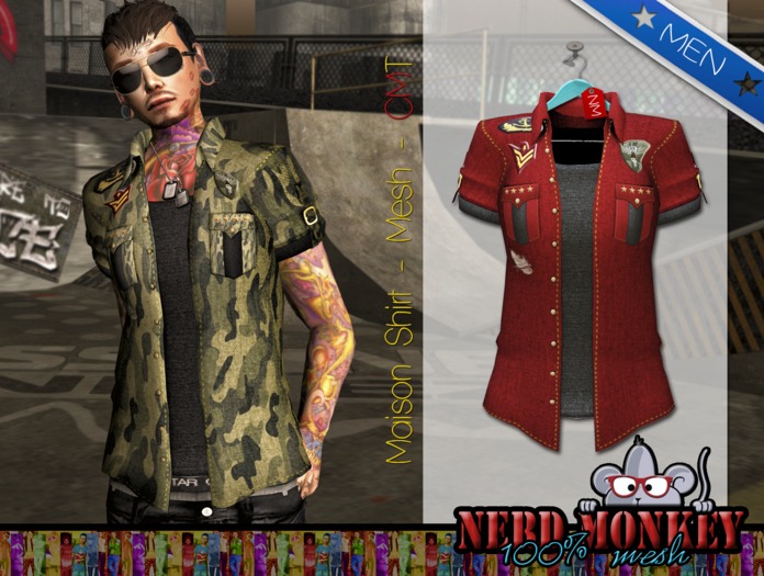 .::[NerdMonkey] - [Maison Shirt Red]::. 