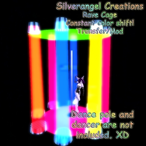 Color shift glow rave cage Trans/Mod