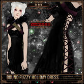 [Mesh] =^.^= Curious Kitties - [Limited Edition] Bound Fuzzy Holiday Dress - Black