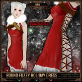 [Mesh] =^.^= Curious Kitties - [Limited Edition] Bound Fuzzy Holiday Dress - Red