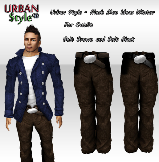 Urban $tyle - Men Ideas Winter Pant Brown 