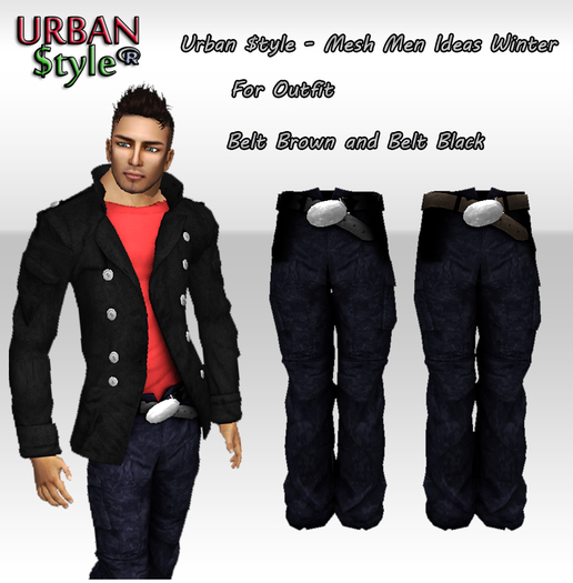 Urban $tyle - Men Ideas Winter Pant Blue