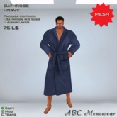 <<ABC>> Bathrobe Navy
