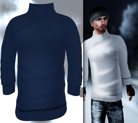 :[strip'd]: Jack Turtleneck [Blue]