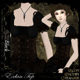 =^.^= Curious Kitties - Exlan Top - Black