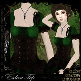 =^.^= Curious Kitties - Exlan Top - Green