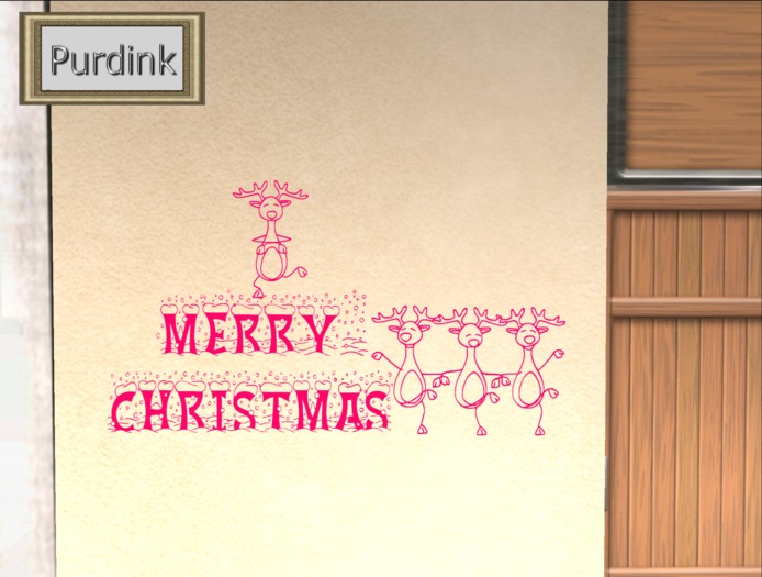 Christmas Reindeers Wall Decal