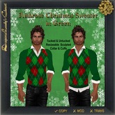 Ambrose Christmas Sweater in Green 