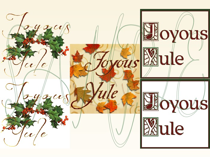 Joyous Yule Signs