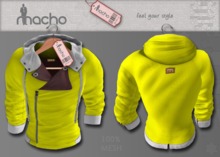 .::Macho::. hooded casual jacket (yellow)