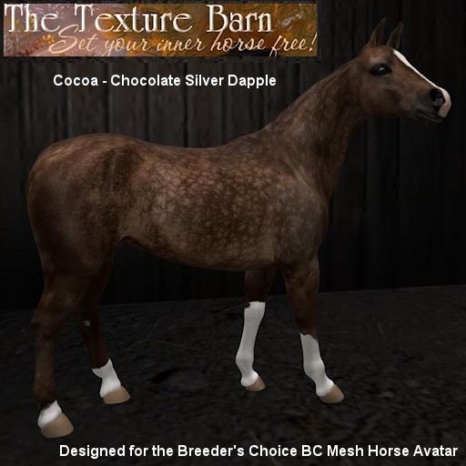 BC - Cocoa - Chocolate Silver Dapple Texture Pack