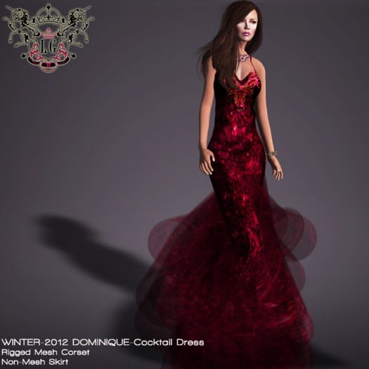  [LIV-Glam]*WINTER-2012*LUMINOUS-Gown [WearMe] Rouge