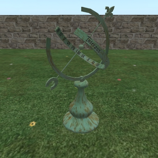 Armillary Sundial - verdigris