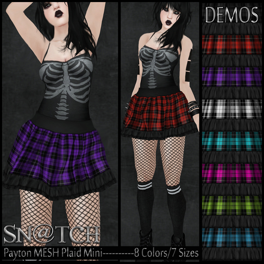 :::Sn@tch Mesh Payton Plaid Mini-All Colors (Large):::