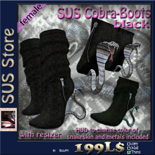 SUS Cobra-Boots black
