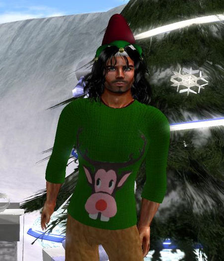Reindeer Sweater green