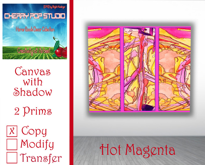 [CPS] Hot Magenta Canvas {BOXED}