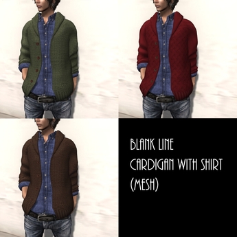 Second Life Marketplace - BlankLine_008_Cardie_Male_FAT
