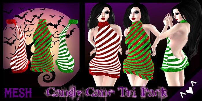 ^v^DRBC^v^ Candy Cane Tri-Pack