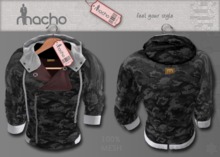 .::Macho::. hooded casual jacket (camo)