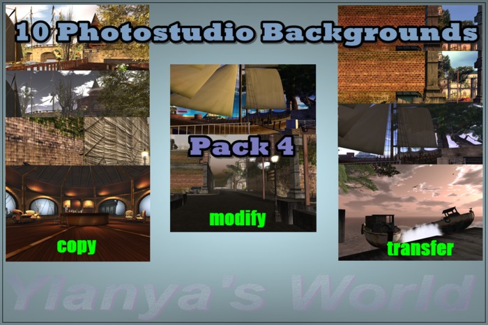 10 Fullperm Photostudio Backdrops - Pack 4