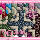 *Cupids Textures * 12 Puffy Quilts