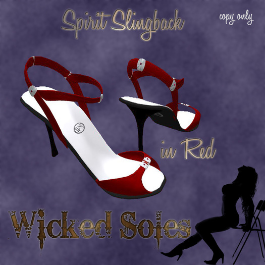 Wicked Soles Spirit Slingback - RED