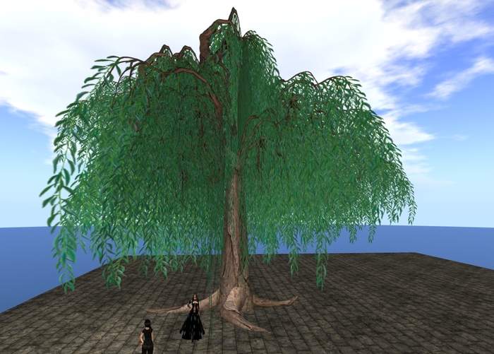 ~CrimsonStone Creations~Sculpty Willow Tree