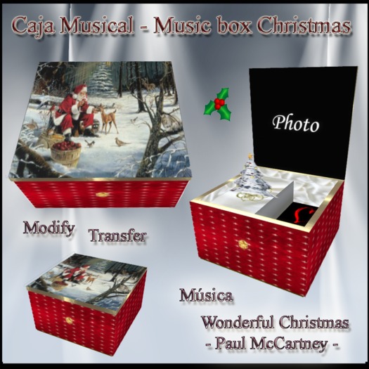 CAJA MUSICAL NAVIDAD 1 Box