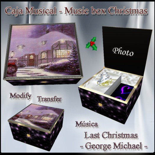 CAJA MUSICAL NAVIDAD 3 Box