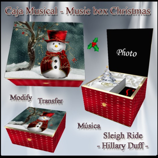 CAJA MUSICAL NAVIDAD 5 Box