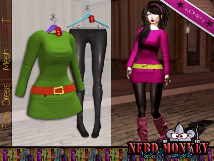 .::[NerdMonkey] [Funk Dress green]::. 