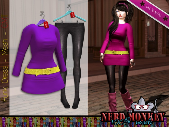 .::[NerdMonkey] [Funk Dress lilla]::. 